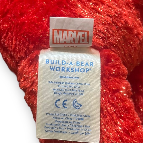 Build-A-Bear Workshop Captain Marvel Disney Red Retired Bear - Picture 5 of 5